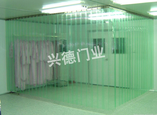 網(wǎng)格防靜電軟門簾，白色防靜電軟簾
